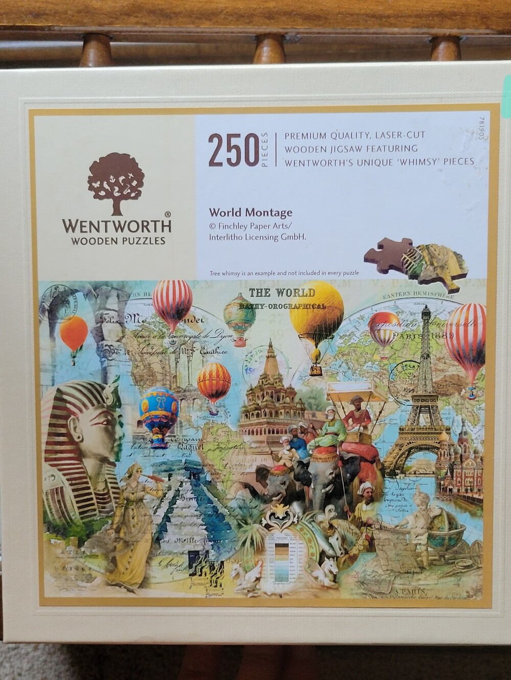 Wentworth World Montage 250-Piece Wooden Puzzle - Multicolor